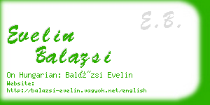 evelin balazsi business card